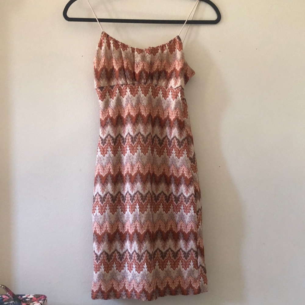 Brown mini dress